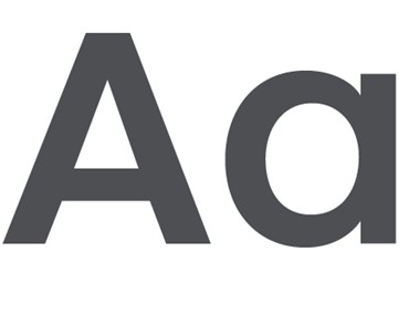 A capital 'A' next to a lower case 'a'