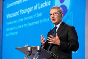 The Viscount Younger of Leckie giving the Government Address at our 2023 Annual Conference.