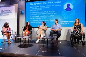 The panel of the session The circle of life - who cares on stage at our 2023 Annual Conference.