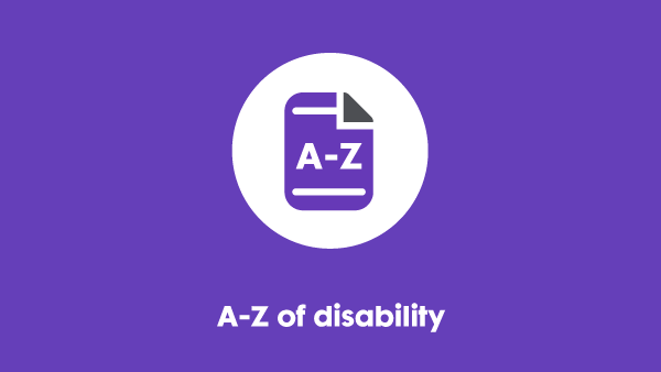 A to Z of disability banner image.